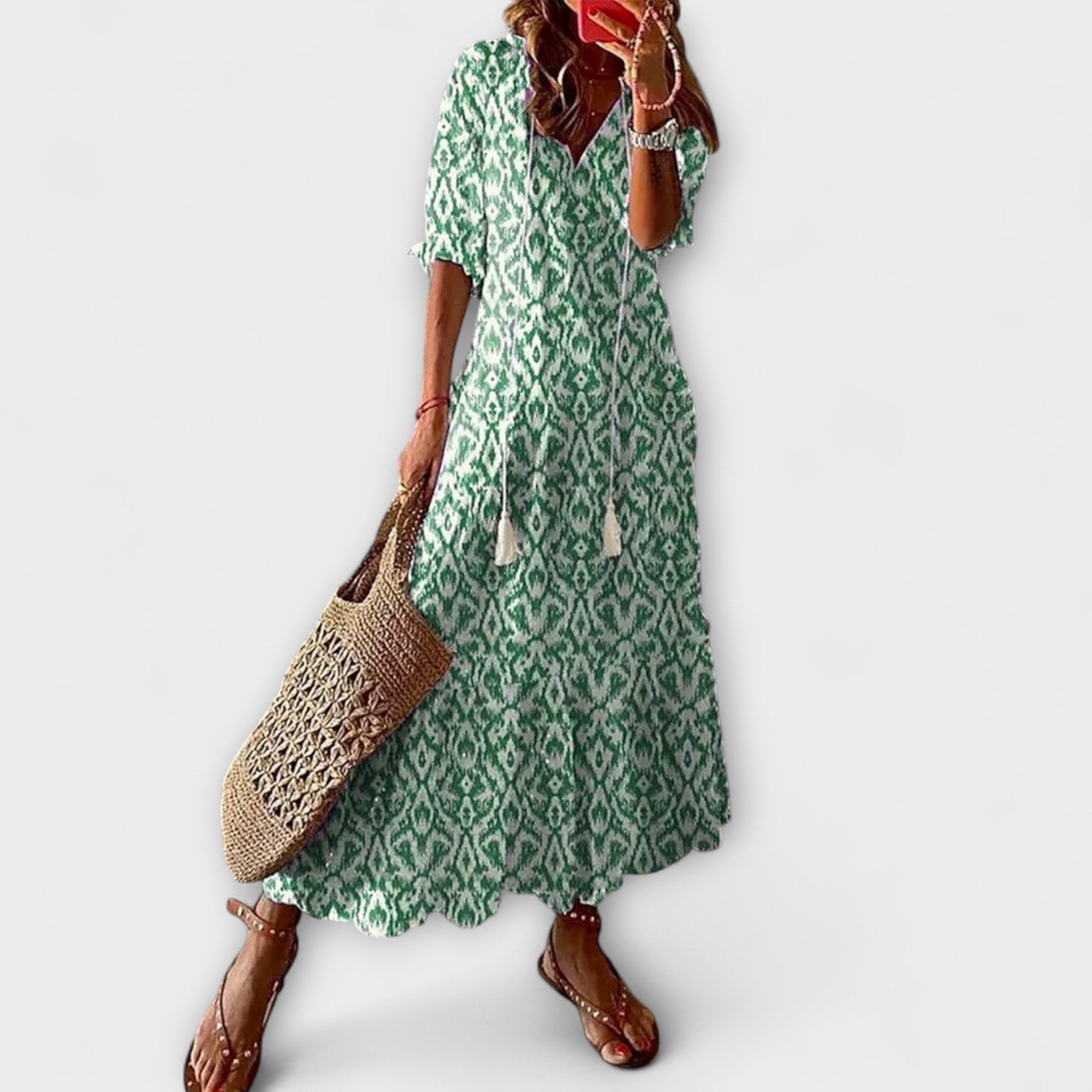 Anna – Women's boho summer dress with a relaxed silhouette