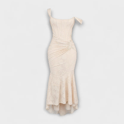 Renske - Long dress with an elegant and sophisticated bodice