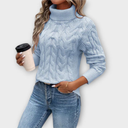 Amelia – Elegant Turtleneck Sweater in Knit